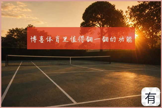 博喜体育里值得翻一翻的功能